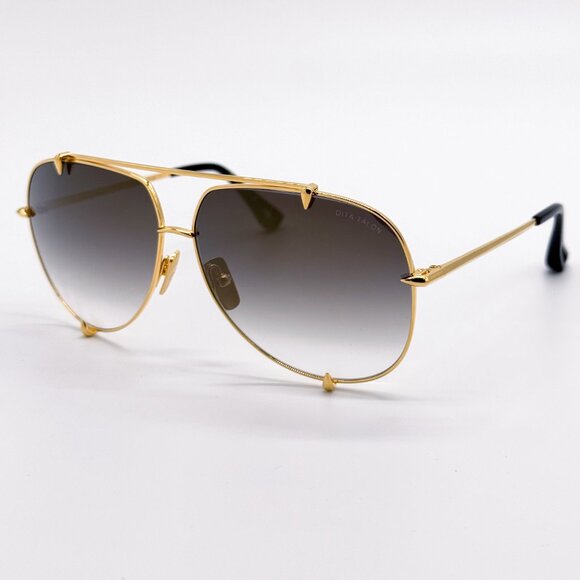 NEW DITA TALON-23007-D 18K GOLD GREY UNISEX TITANIUM SUNGLASSES DITA - Picture 4 of 16